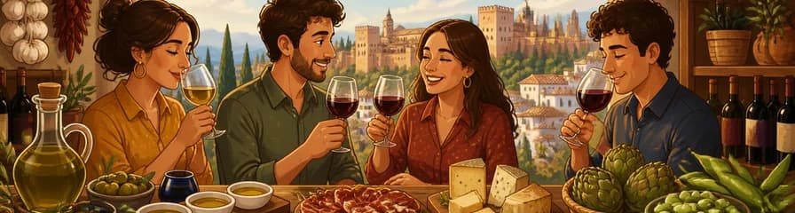 Degustación vinícola en la ciudad de Granada