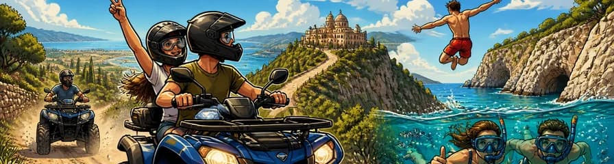 Aventura en quad por Mallorca: ruta guiada con snorkel y salto de acantilados