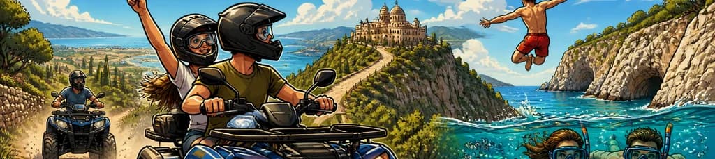 Aventura en quad por Mallorca: ruta guiada con snorkel y salto de acantilados