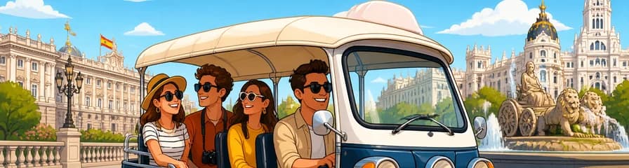 Recorrido panorámico por Madrid en Tuk Tuk con servicio de recogida