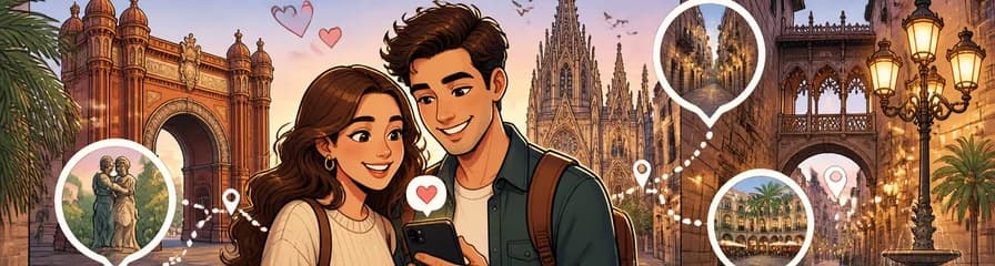 Recorrido romántico autoguiado: En busca del amor en el Barrio Gótico de Barcelona