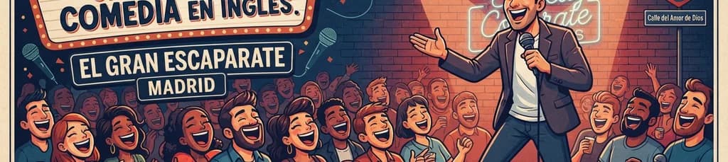 El Gran Escaparate Sabatino: Noche de Stand-up Comedy en Inglés en Madrid