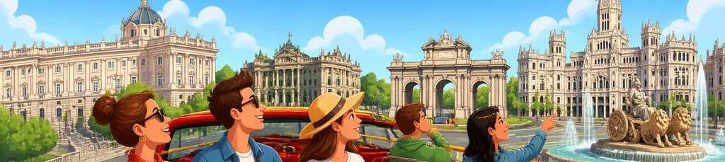 Recorrido panorámico diurno en autobús turístico por Madrid