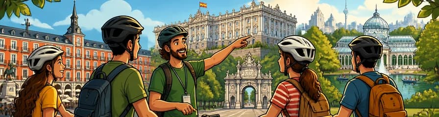 Recorrido guiado en bicicleta por las atracciones y la naturaleza de Madrid