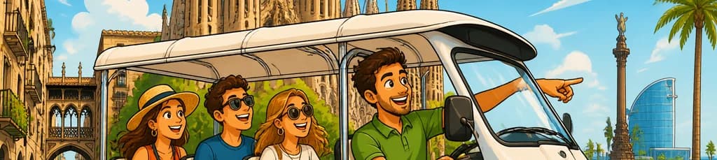 Descubre Barcelona en un tour guiado en tuk tuk
