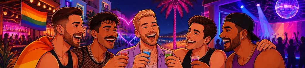 Ruta de bares gay y experiencia nocturna en Torremolinos