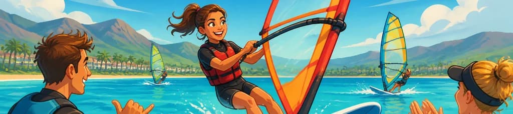 Curso de Windsurf en la Bahía de Alcudia