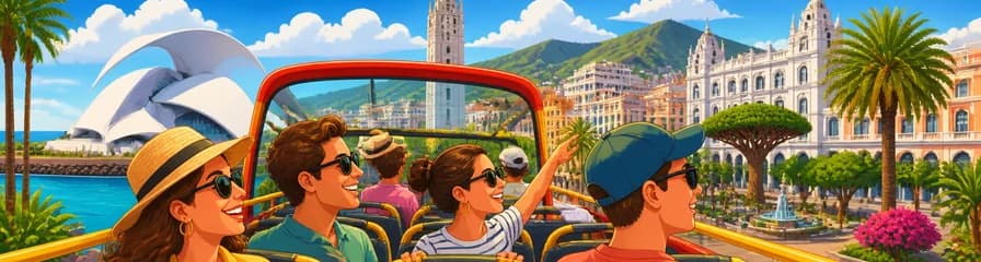 Recorrido turístico en autobús Hop-on Hop-off por Santa Cruz de Tenerife: elige entre 24 o 48 horas
