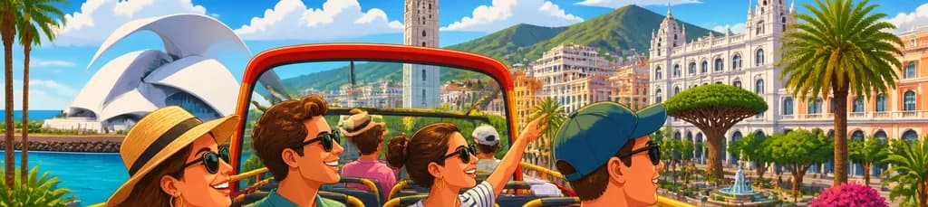 Recorrido turístico en autobús Hop-on Hop-off por Santa Cruz de Tenerife: elige entre 24 o 48 horas