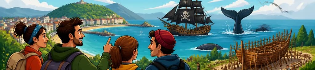 Senderismo por San Sebastián: piratas, ballenas y astilleros