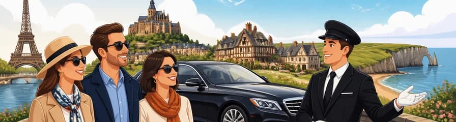 Excursión privada de París a Normandía: servicio exclusivo con vehículo de lujo