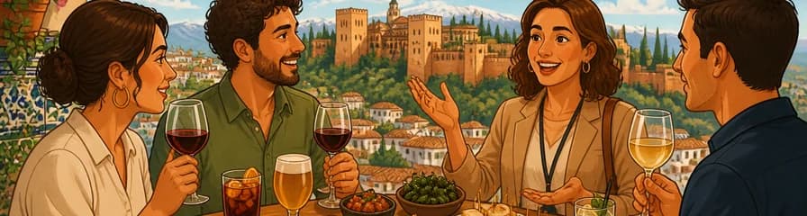 Recorrido gastronómico privado: Cata de vinos y productos granadinos