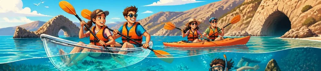 Una travesía familiar en kayak y snorkel por San José, Cabo de Gata