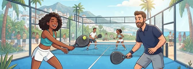 Sesión de pádel en Marbella: Juega y Conoce Nuevos Amigos Internacionales