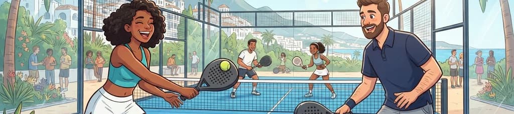 Sesión de pádel en Marbella: Juega y Conoce Nuevos Amigos Internacionales