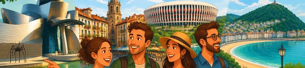 Tour privado por Bilbao y San Sebastián con recogida desde la ciudad de Bilbao