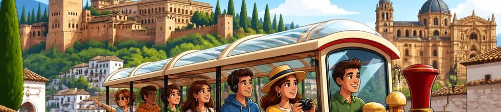Recorrido en el tren turístico por Granada