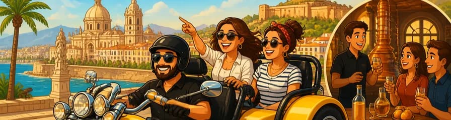 Tour en Rewaco Trike y Experiencia Licor 43 en Cartagena (3 horas, mínimo 2 personas)