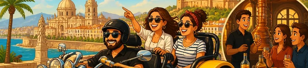 Tour en Rewaco Trike y Experiencia Licor 43 en Cartagena (3 horas, mínimo 2 personas)