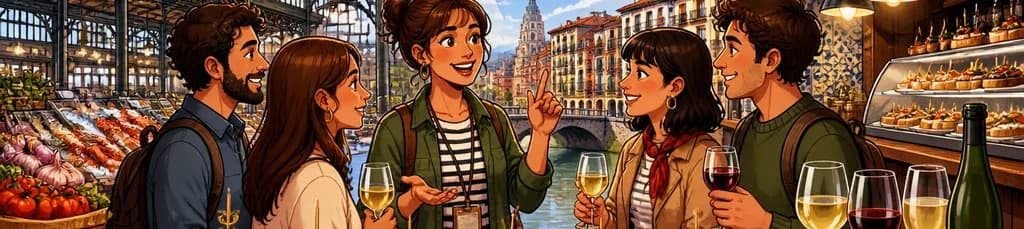 Recorrido de pintxos gourmet y vinos Premium, ideal para grupos reducidos