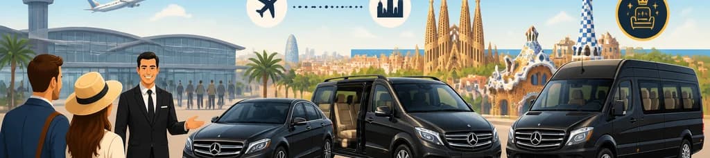Traslado privado de lujo desde el Aeropuerto de Barcelona al centro de la ciudad