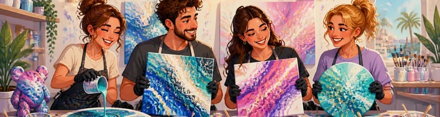 Taller de arte fluido en Bear Art Studio Alicante: diseña tu propia obra