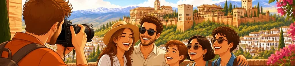 Sesión fotográfica profesional de viajes y vacaciones en Granada