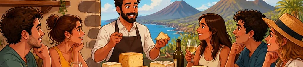Degustación de quesos autóctonos de las Islas Canarias