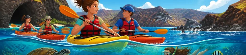 Aventura en kayak por Tenerife: avistamiento de vida marina y snorkel