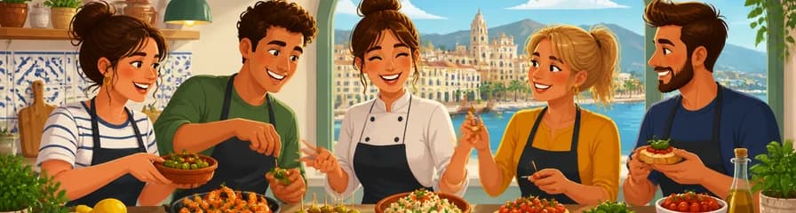 Taller de cocina de tapas en Málaga