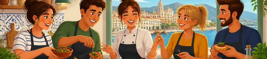 Taller de cocina de tapas en Málaga