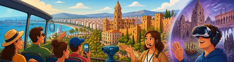 Málaga en 360º: Recorrido Panorámico con Guía o Experiencia de Realidad Virtual