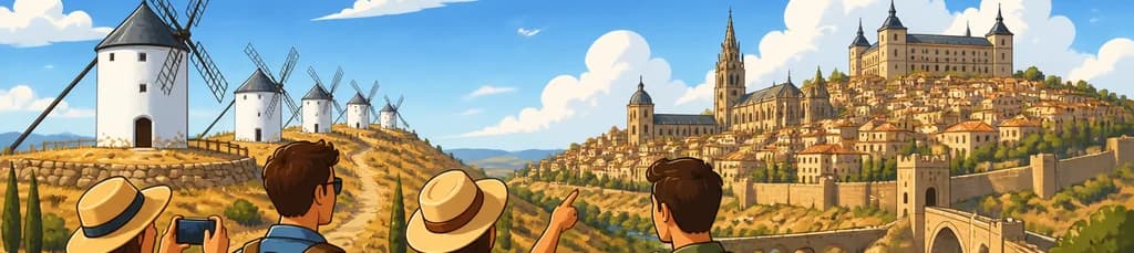 Excursión privada de un día completo desde Madrid: Descubre los molinos de viento de Consuegra y la ciudad de Toledo