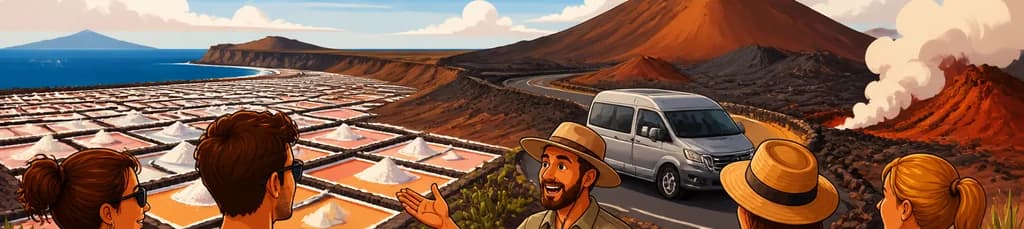 Recorrido por el Norte de Lanzarote: Salinas de Janubio y Timanfaya