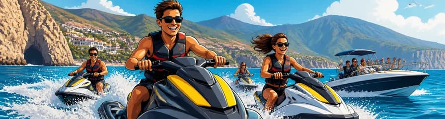 Safari extremo en moto acuática por la costa sur de Tenerife