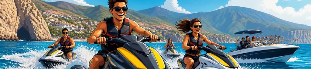 Safari extremo en moto acuática por la costa sur de Tenerife