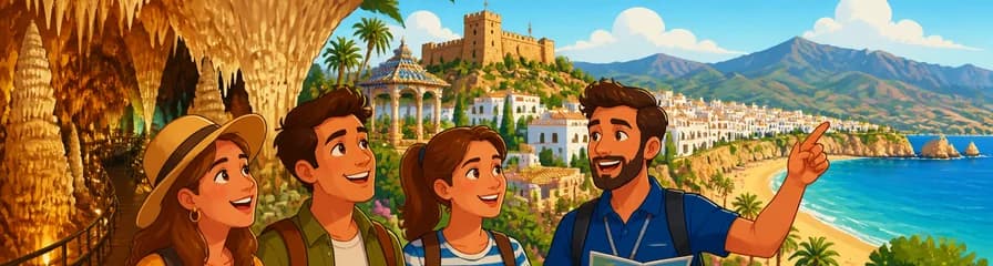 Descubre las Cuevas de Nerja y la Costa Tropical en una excursión de un día desde Granada, con almuerzo opcional