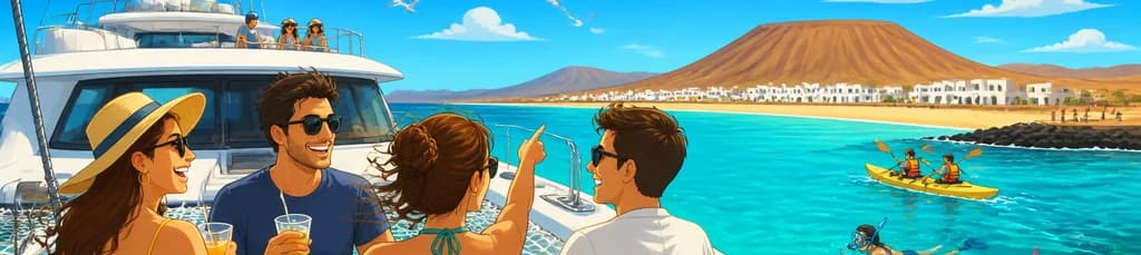Aventura en catamarán de lujo por la reserva marina de La Graciosa