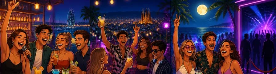 Recorrido por bares con karaoke, fiesta en la playa y acceso a un club céntrico