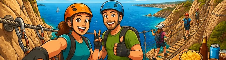 Aventura con reportaje fotográfico: Vía Ferrata en la Cala del Molí