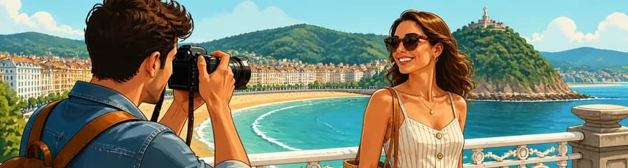 Sesión fotográfica de vacaciones en San Sebastián con fotógrafo profesional