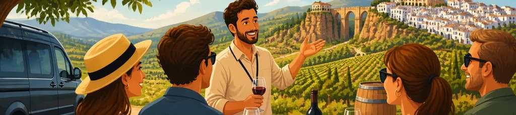 Descubra la región vinícola de Ronda en una excursión privada desde Córdoba