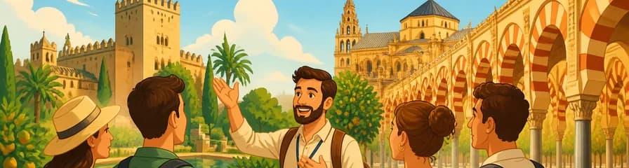 Recorrido guiado para explorar los dos emblemáticos monumentos de Córdoba: la Mezquita-Catedral y el Alcázar.