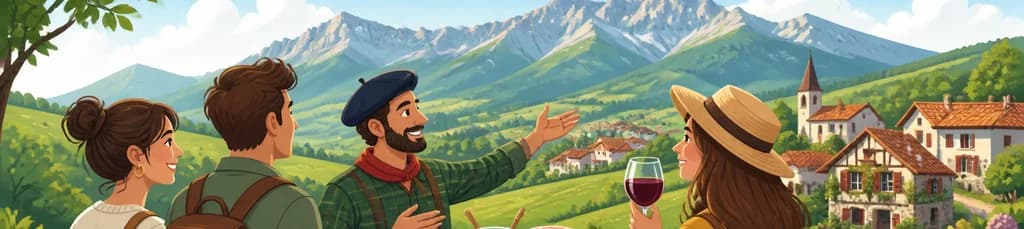 Recorrido privado por la campiña vascofrancesa para explorar la belleza oculta de los Pirineos