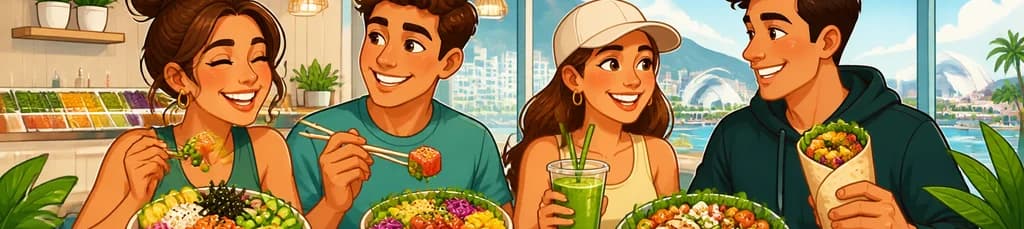 Experiencia gastronómica saludable en Healthy Nation by Healthy Poke - Tenerife