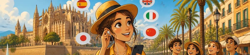 Descubre Palma de Mallorca a tu ritmo con una audioguía para móvil en 7 idiomas