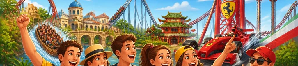 Viaje de ida y vuelta a PortAventura y Ferrari Land (opcional) con salida desde Barcelona