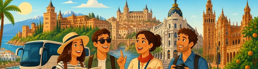 Recorrido de 7 días por Granada, Toledo, Madrid y Sevilla con salida desde la Costa del Sol