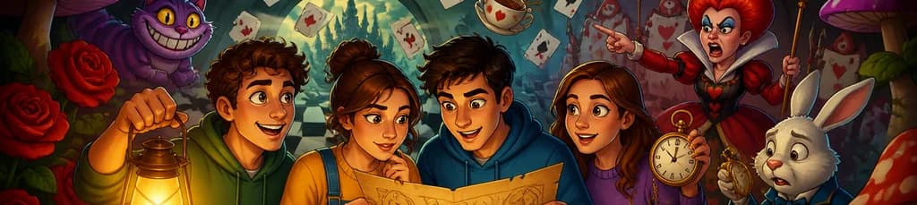 Aventura inmersiva de escape room: Alicia en el País de las Maravillas en Barcelona