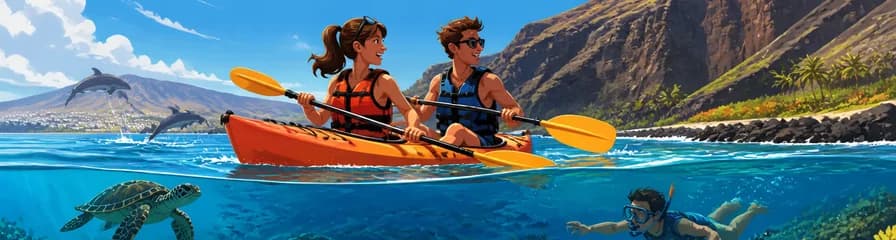 Aventura exclusiva en kayak y snorkel en la costa de Palm-Mar